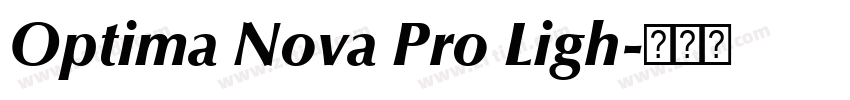 Optima Nova Pro Ligh字体转换